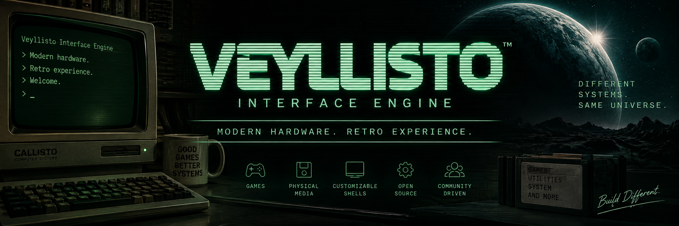 Veyllisto Interface Engine — Modern hardware. Retro experience.